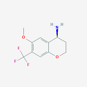 (S)-6-Methoxy-7-(trifluoromethyl)chroman-4-amine