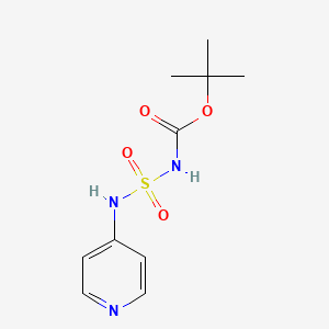 molecular formula C10H15N3O4S B13044994 Tert-butyl (N-(pyridin-4-YL)sulfamoyl)carbamate 