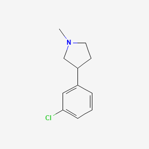 3-(3-Chlorophenyl)-1-methylpyrrolidine