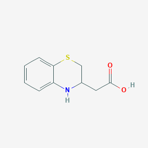 2-(3,4-Dihydro-2H-benzo[B][1,4]thiazin-3-YL)acetic acid