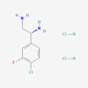 (1R)-1-(4-Chloro-3-fluorophenyl)ethane-1,2-diamine 2hcl