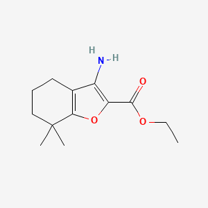 Ethyl 3-amino-7,7-dimethyl-4,5,6,7-tetrahydrobenzofuran-2-carboxylate