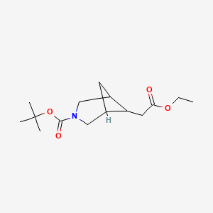 Tert-butyl 6-(2-ethoxy-2-oxoethyl)-3-azabicyclo[3.1.1]heptane-3-carboxylate