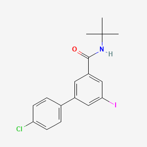 N-(Tert-butyl)-4'-chloro-5-iodo-[1,1'-biphenyl]-3-carboxamide