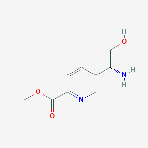 Methyl 5-((1r)-1-amino-2-hydroxyethyl)pyridine-2-carboxylate