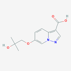 6-(2-Hydroxy-2-methylpropoxy)pyrazolo[1,5-a]pyridine-3-carboxylic acid