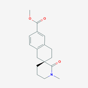 molecular formula C17H21NO3 B13045203 Methyl (R)-1'-methyl-2'-oxo-3,4-dihydro-1H-spiro[naphthalene-2,3'-piperidine]-6-carboxylate 