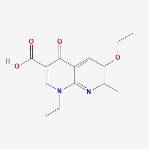 6-Ethoxy-1-ethyl-7-methyl-4-oxo-1,4-dihydro-1,8-naphthyridine-3-carboxylic acid