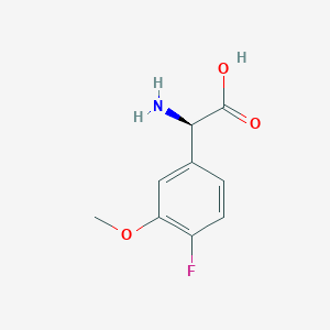 (R)-2-Amino-2-(4-fluoro-3-methoxyphenyl)aceticacid