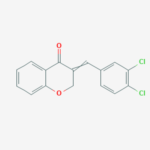 molecular formula C16H10Cl2O2 B1304524 3-[(3,4-Dichlorophenyl)methylidene]chromen-4-one 