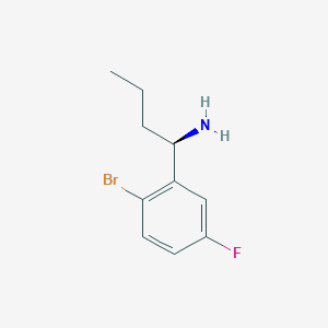 (R)-1-(2-Bromo-5-fluorophenyl)butan-1-amine