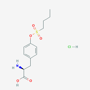 molecular formula C13H20ClNO5S B13045270 Tirofiban impurity 3 