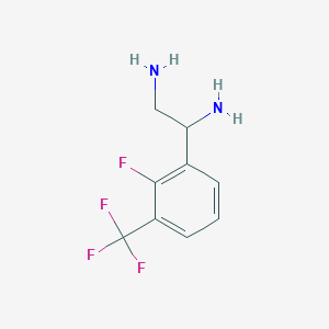 1-[2-Fluoro-3-(trifluoromethyl)phenyl]ethane-1,2-diamine