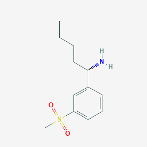 (S)-1-(3-(Methylsulfonyl)phenyl)pentan-1-aminehcl