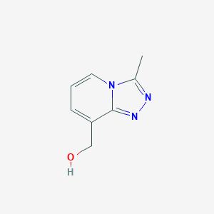 molecular formula C8H9N3O B13045341 (3-Methyl-[1,2,4]triazolo[4,3-A]pyridin-8-YL)methanol 