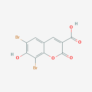 6,8-Dibromo-7-hydroxy-2-oxo-2H-chromene-3-carboxylic acid