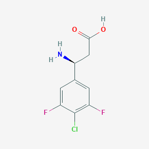 (3S)-3-Amino-3-(4-chloro-3,5-difluorophenyl)propanoic acid