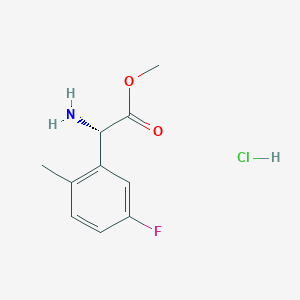 Methyl (S)-2-amino-2-(5-fluoro-2-methylphenyl)acetate hcl