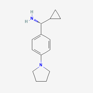 (R)-Cyclopropyl[4-(pyrrolidin-1-YL)phenyl]methanamine