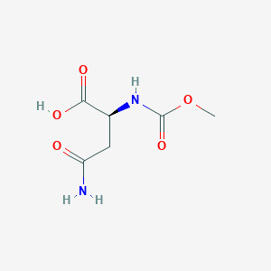 molecular formula C6H10N2O5 B13045402 Nalpha-Methoxycarbonyl-L-asparagine CAS No. 1437-23-6