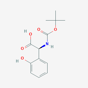 (S)-2-((Tert-butoxycarbonyl)amino)-2-(2-hydroxyphenyl)acetic acid