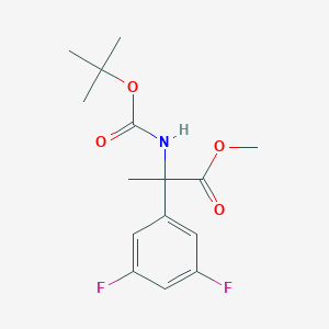 Methyl 2-((tert-butoxycarbonyl)amino)-2-(3,5-difluorophenyl)propanoate