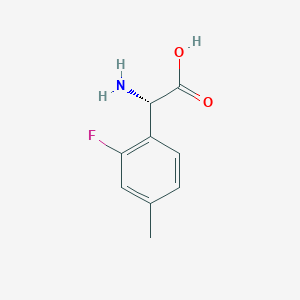 (S)-2-Amino-2-(2-fluoro-4-methylphenyl)aceticacidhcl