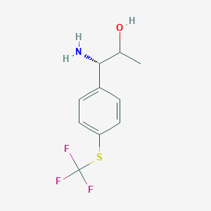 (1S)-1-Amino-1-[4-(trifluoromethylthio)phenyl]propan-2-OL