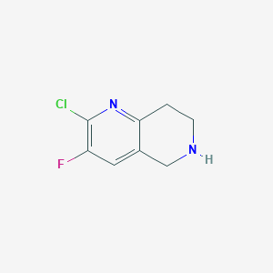 2-Chloro-3-fluoro-5,6,7,8-tetrahydro-1,6-naphthyridine