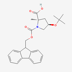 (2R,4R)-1-(((9H-Fluoren-9-YL)methoxy)carbonyl)-4-(tert-butoxy)-2-methylpyrrolidine-2-carboxylic acid