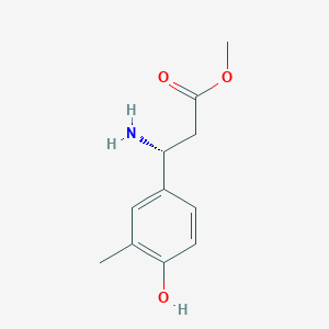 Methyl (3R)-3-amino-3-(4-hydroxy-3-methylphenyl)propanoate