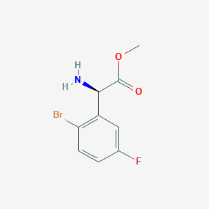 Methyl(R)-2-amino-2-(2-bromo-5-fluorophenyl)acetatehcl