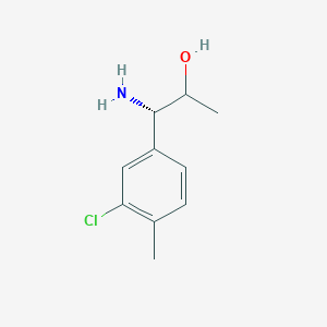 (1S)-1-Amino-1-(3-chloro-4-methylphenyl)propan-2-OL