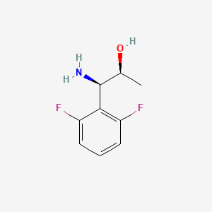 molecular formula C9H11F2NO B13045552 (1R,2S)-1-amino-1-(2,6-difluorophenyl)propan-2-ol 