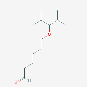 molecular formula C13H26O2 B13045559 6-(2,4-Dimethylpentan-3-yloxy)hexanal 