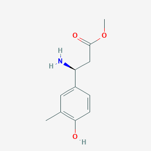 Methyl (3S)-3-amino-3-(4-hydroxy-3-methylphenyl)propanoate