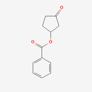 molecular formula C12H12O3 B13045588 3-Oxocyclopentyl benzoate 