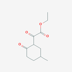 molecular formula C11H16O4 B13045601 Ethyl 2-(5-methyl-2-oxocyclohexyl)-2-oxoacetate 