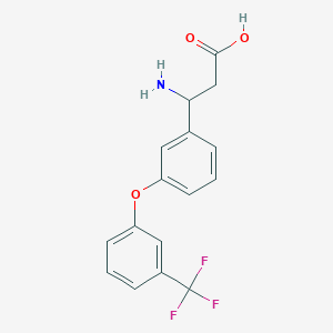 B1304561 3-amino-3-[3-[3-(trifluoromethyl)phenoxy]phenyl]propanoic Acid CAS No. 213192-61-1