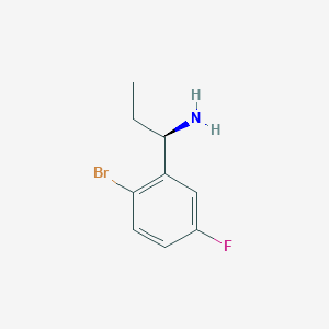 (R)-1-(2-Bromo-5-fluorophenyl)propan-1-amine