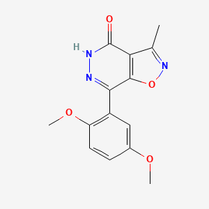 7-(2,5-Dimethoxyphenyl)-3-methylisoxazolo[4,5-D]pyridazin-4(5H)-one