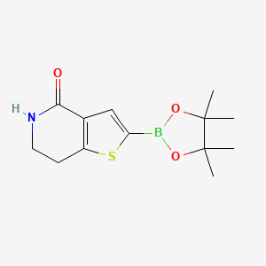 2-(4,4,5,5-Tetramethyl-1,3,2-dioxaborolan-2-YL)-6,7-dihydrothieno[3,2-C]pyridin-4(5H)-one