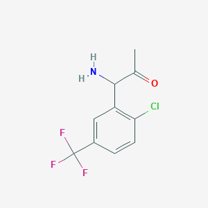 1-Amino-1-[2-chloro-5-(trifluoromethyl)phenyl]acetone