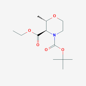 4-(Tert-butyl) 3-ethyl (2S,3R)-2-methylmorpholine-3,4-dicarboxylate