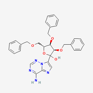 (3R,4R,5R)-2-(4-Aminoimidazo[2,1-F][1,2,4]triazin-7-YL)-3,4-bis(benzyloxy)-5-((benzyloxy)methyl)tetrahydrofuran-2-OL