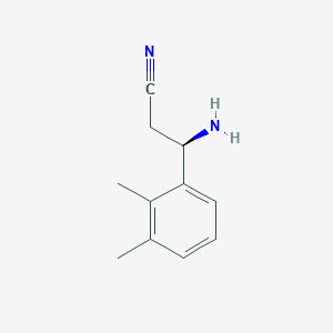 (3R)-3-amino-3-(2,3-dimethylphenyl)propanenitrile