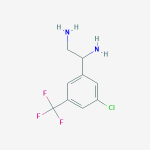 1-(3-Chloro-5-(trifluoromethyl)phenyl)ethane-1,2-diamine