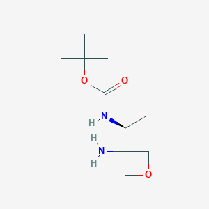 Tert-butyl (S)-(1-(3-aminooxetan-3-YL)ethyl)carbamate