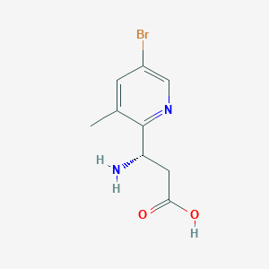 (3S)-3-Amino-3-(5-bromo-3-methylpyridin-2-YL)propanoic acid