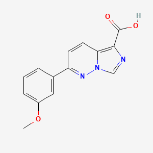 molecular formula C14H11N3O3 B13045811 2-(3-Methoxyphenyl)imidazo[1,5-B]pyridazine-5-carboxylic acid CAS No. 2177257-69-9